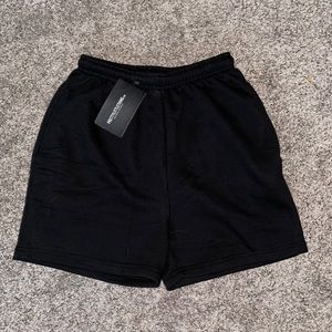 Black Sweat Pocket Shorts